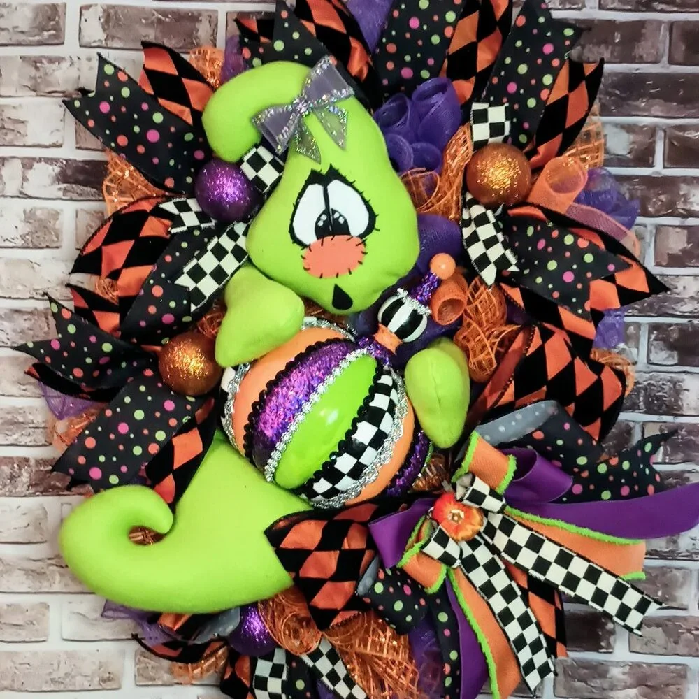 Halloween Wreath, Halloween Door Wreath, Halloween Front Door Wreath, Fall Decor